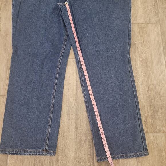 Carhartt Jeans FR Cat 2 Mens 44x30 Flame Resistant Denim Medium Wash Workwear - Picture 3 of 13